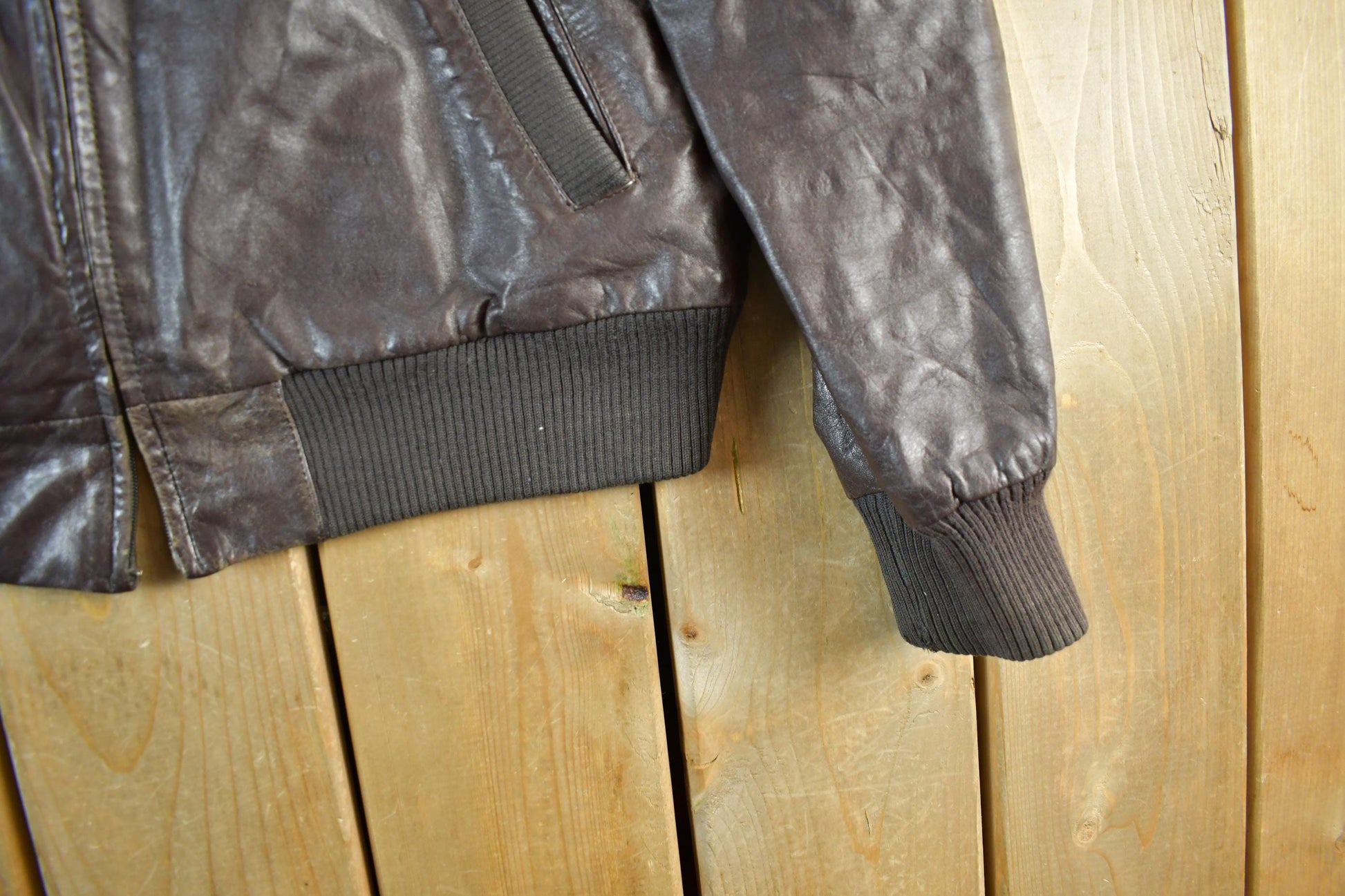 Vintage 1990s Cooper Leather Moto Cafe Biker Jacket Men's Medium from propervintagecanada