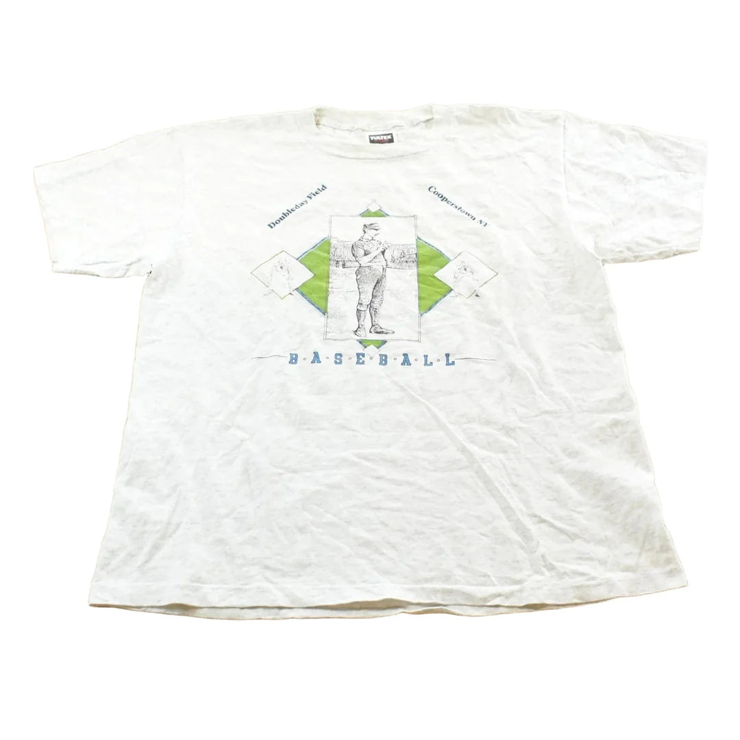 Vintage 1990s Cooperstown Baseball Hall of Fame Souvenir T Shirt Mens L from propervintagecanada