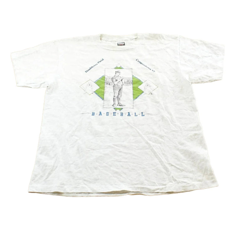 Vintage 1990s Cooperstown Baseball Hall of Fame Souvenir T Shirt Mens L from propervintagecanada
