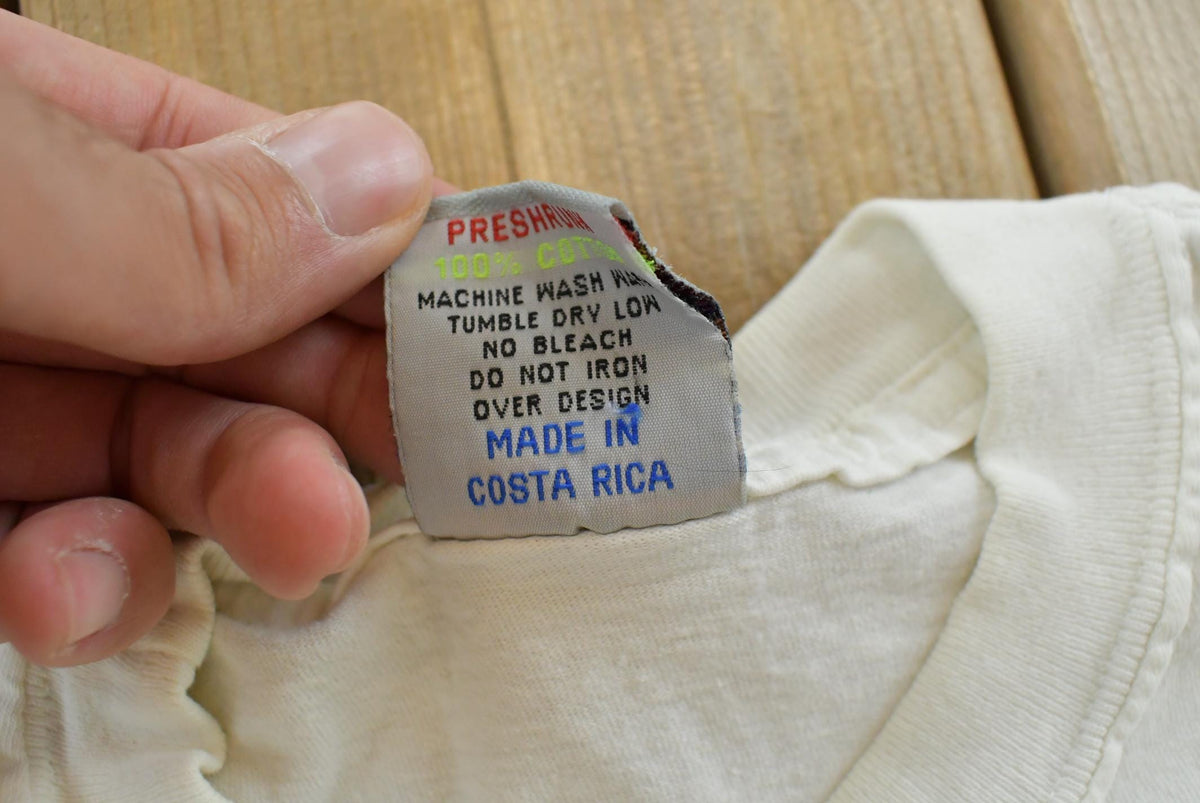 Vintage 1990s Costa Rica Jungle Animals Souvenir T-Shirt Youth S from propervintagecanada