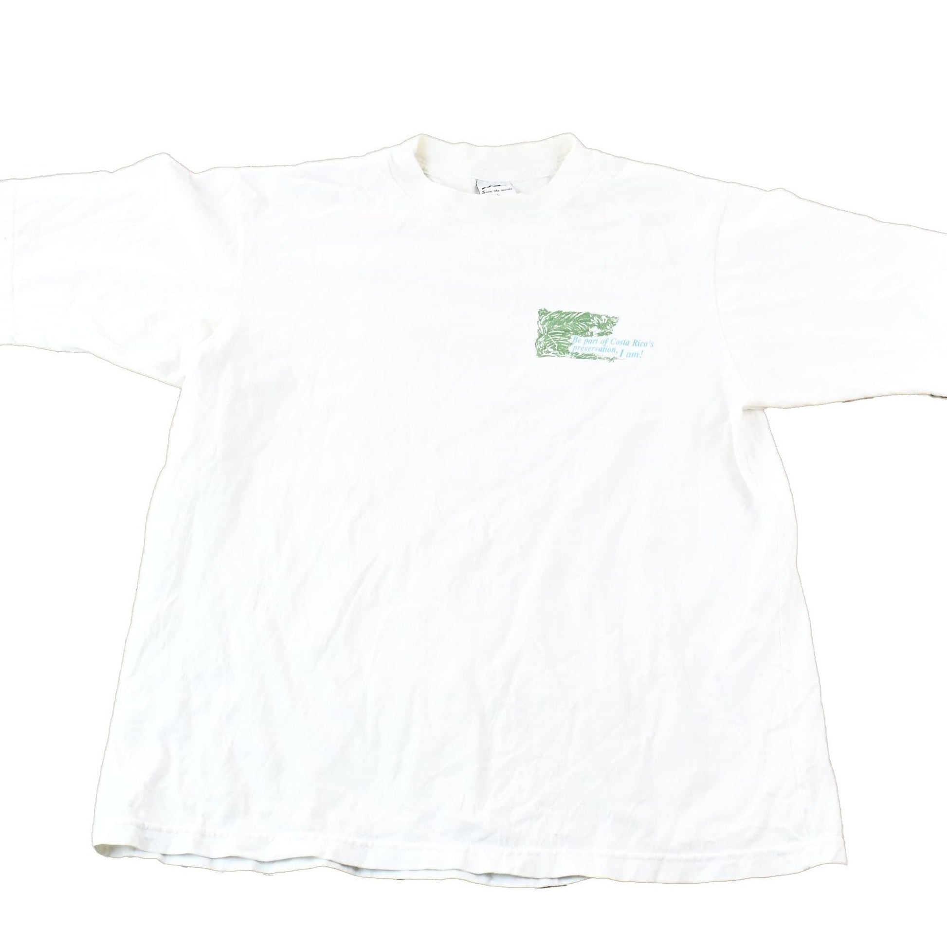 Vintage 1990s Costa Rican Rain Forest Preservation Single-Stitch Souvenir Travel T-Shirt Men's Small from propervintagecanada