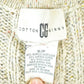 Vintage 1990s Cotton Ginny Argyle Pattern Chunky Knit Cardigan Sweater Vest Women's S from propervintagecanada