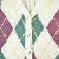 Vintage 1990s Cotton Ginny Argyle Pattern Chunky Knit Cardigan Sweater Vest Women's S from propervintagecanada