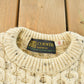 Vintage 1990s Country Knitwear Wool 3D Cable Knit Sweater Men's Large / Chunky Knit / Vintage Turtleneck / Heavy Weight from propervintagecanada
