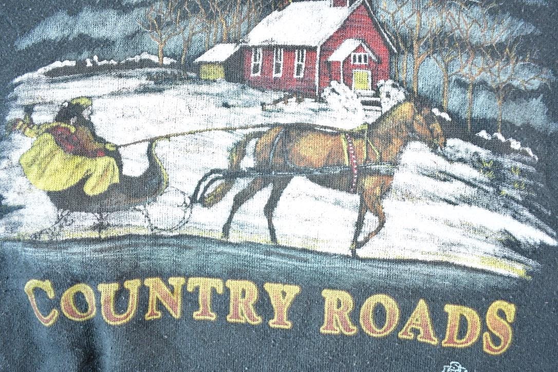 Vintage 1990s Country Roads Crewneck Sweatshirt Mens XL from propervintagecanada