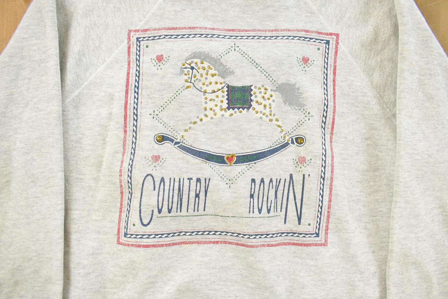 Vintage 1990s Country Rockin Crewneck Sweatshirt Men's Small from propervintagecanada