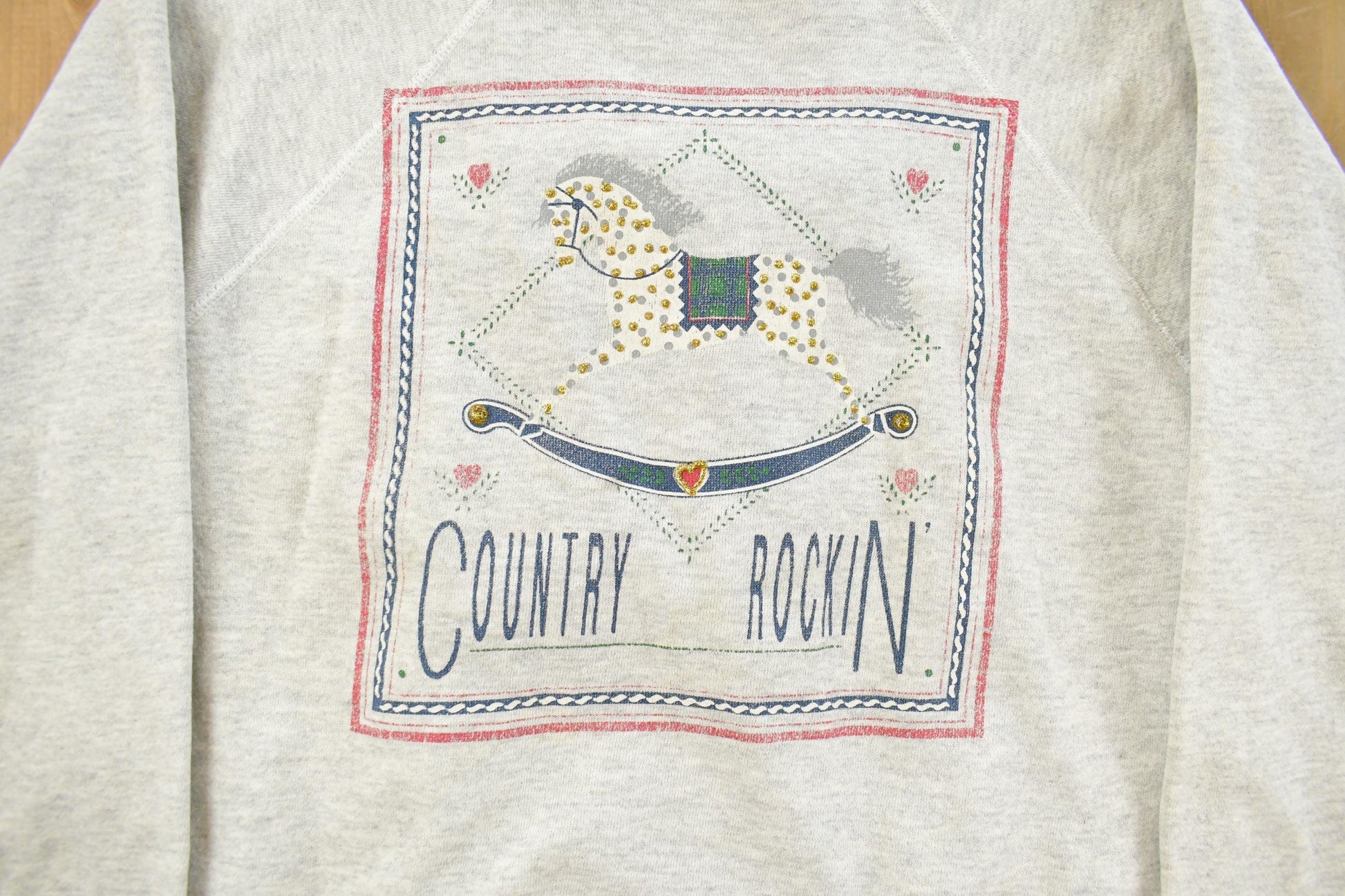 Vintage 1990s Country Rockin Crewneck Sweatshirt Men's Small from propervintagecanada
