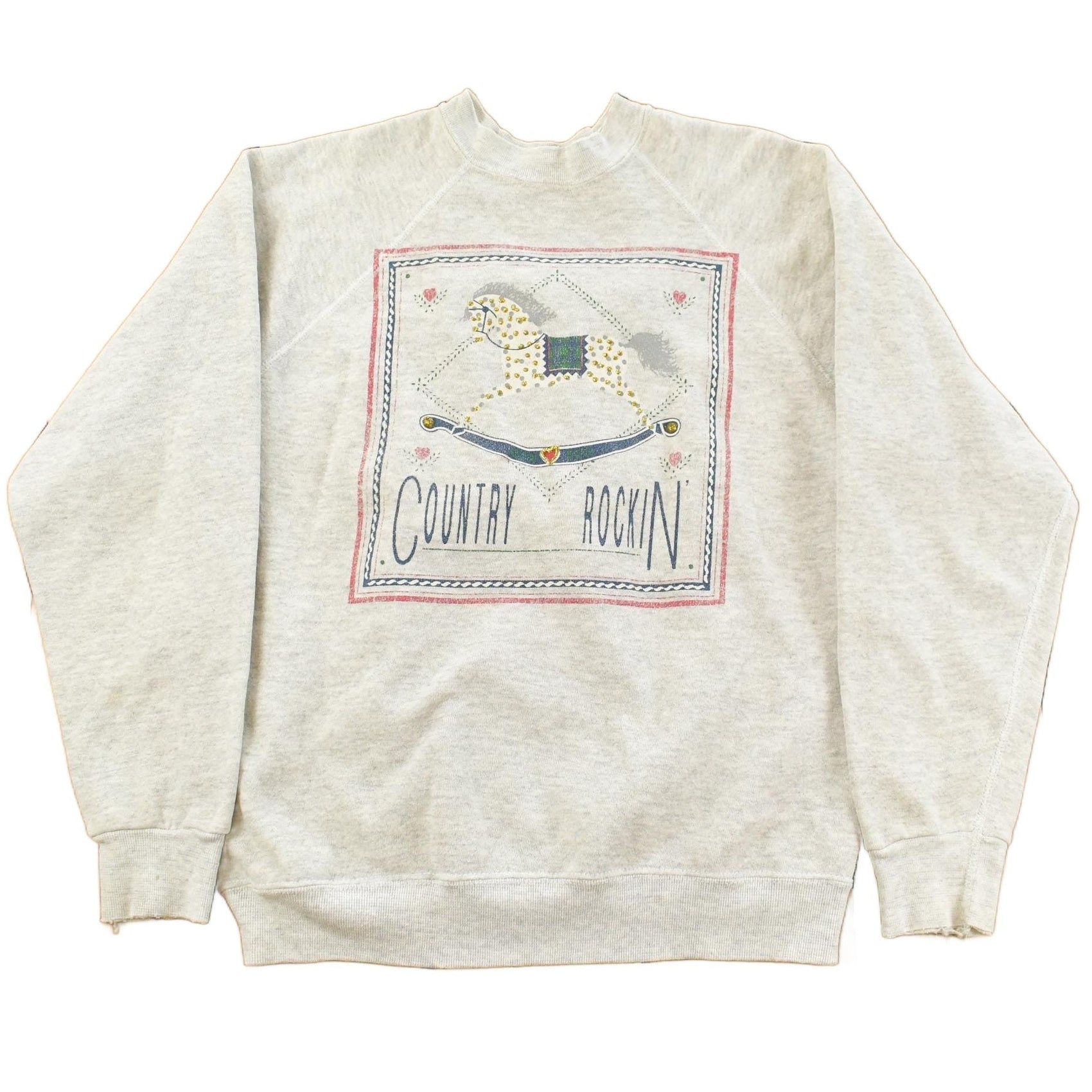 Vintage 1990s Country Rockin Crewneck Sweatshirt Men's Small from propervintagecanada