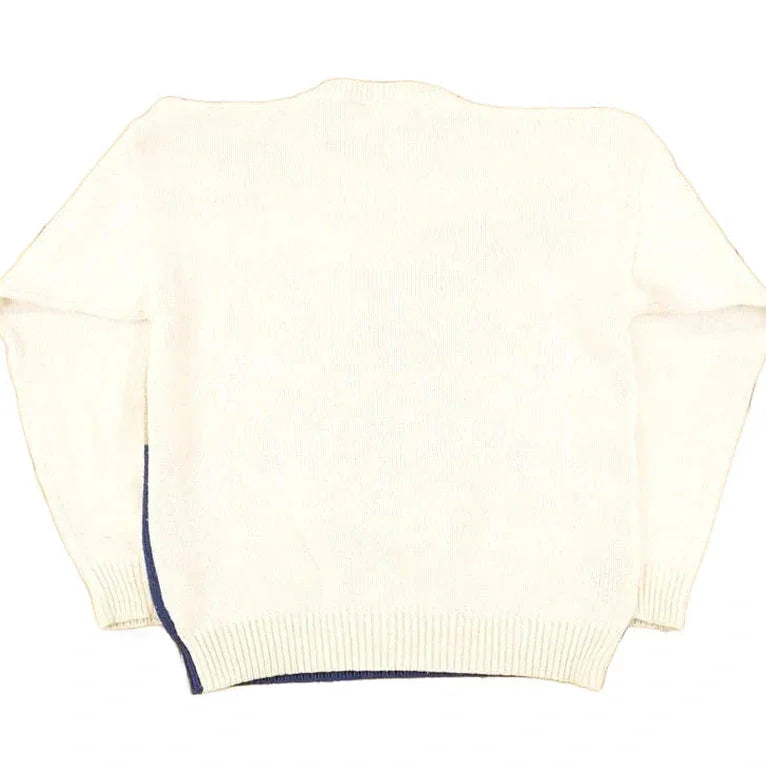 Vintage 1990s Country Suburbans AOP Farm Theme Embroidered Knit Crewneck Sweater Men's S from propervintagecanada