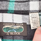 Vintage 1990s Country Wear Plaid Flannel Button Up Shirt Men's Large from propervintagecanada
