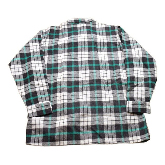 Vintage 1990s Country Wear Plaid Flannel Button Up Shirt Men's Large from propervintagecanada
