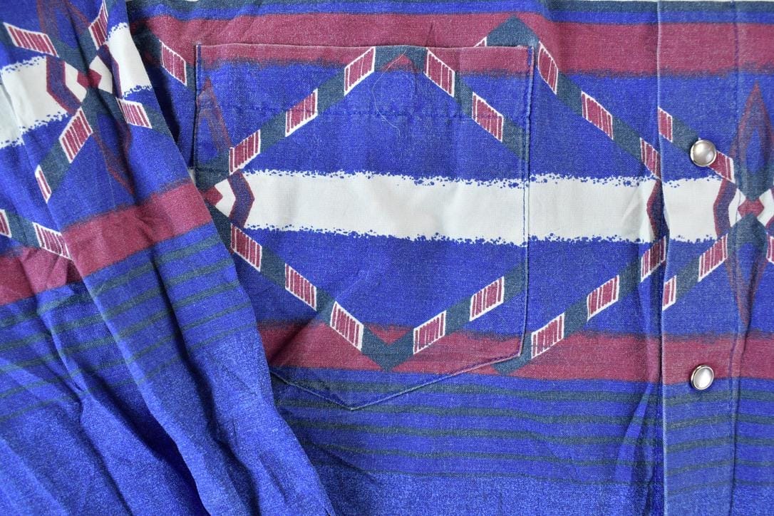 Vintage 1990s Cowboys Turtle Unique Western Button Up Shirt Men's Large from propervintagecanada