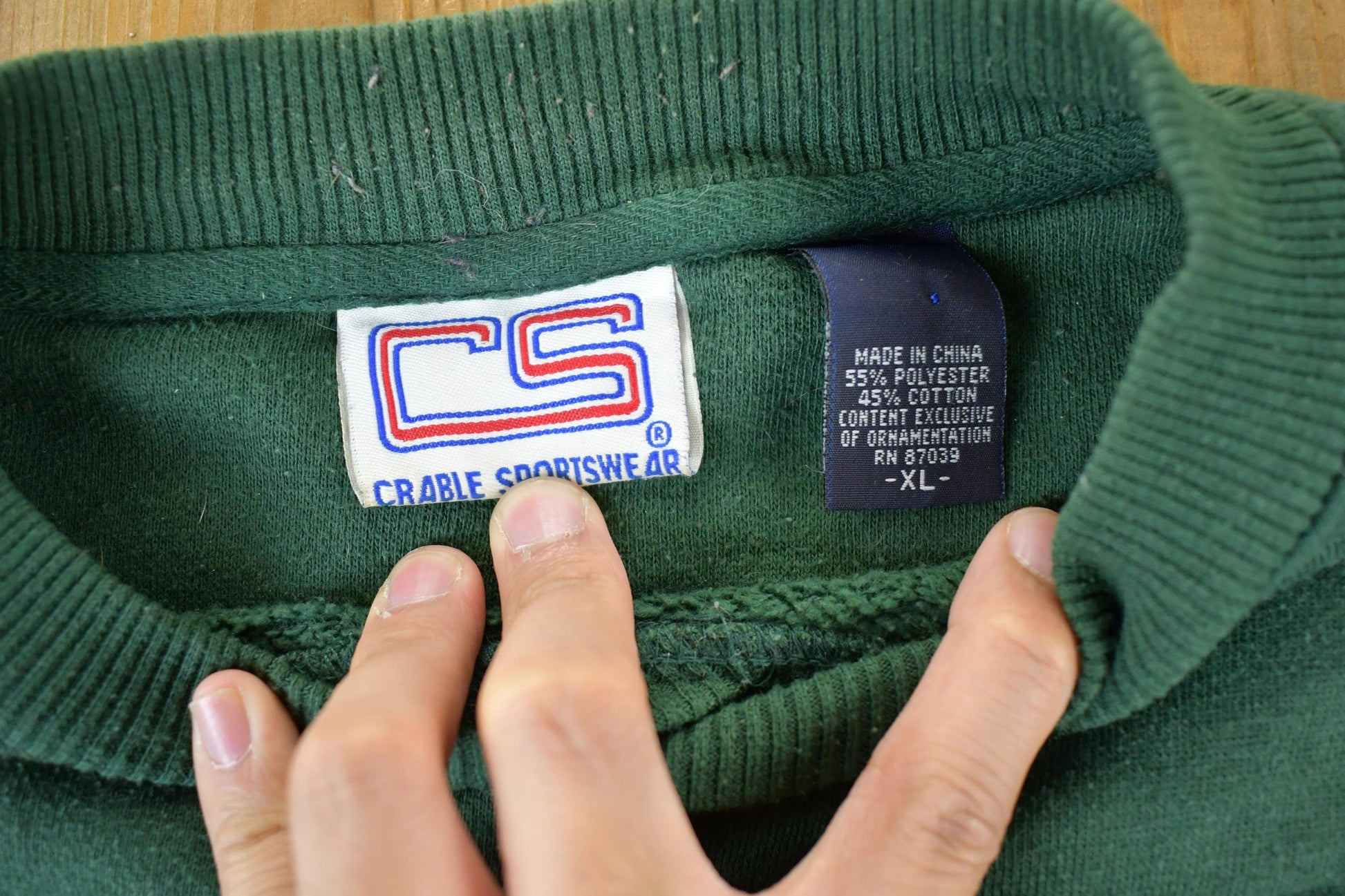 Vintage 1990s Crable Sportswear University of Miami Hurricanes Collegiate Crewneck Men's XL from propervintagecanada