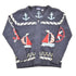 Vintage 1990s Crazy Horse AOP Boating Knit Cardigan Sweater Men&