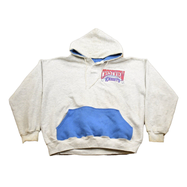 Vintage 1990s Crestview Fighting Knights Collegiate Hoodie Men's 2XL from propervintagecanada
