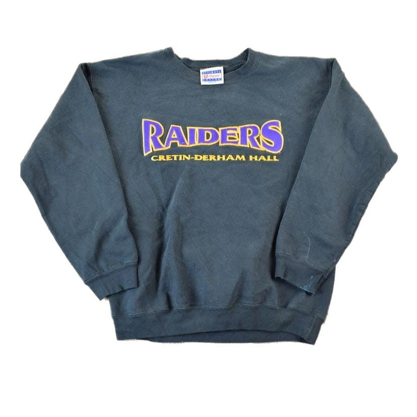 Vintage 1990s Cretin University Raiders Collegiate Crew Neck Men's Medium from propervintagecanada