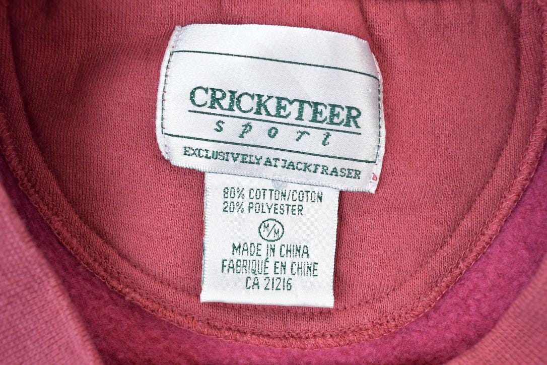 Vintage 1990s Cricketeer University Collegiate Crewneck Men's Medium from propervintagecanada