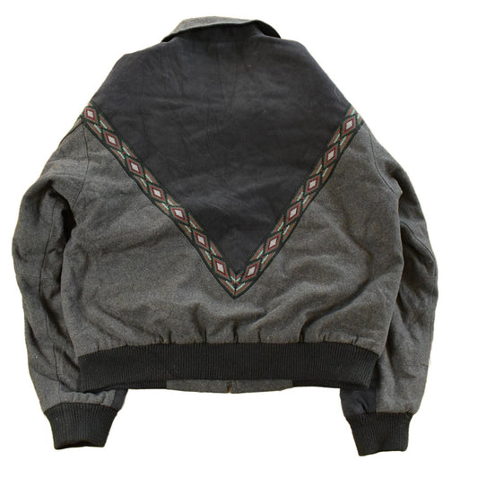 Vintage 1990s Cripple Creek By Circles Aztec Color Block Jacket Men's Large from propervintagecanada
