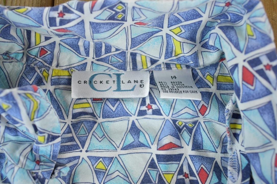 Vintage 1990s Crockett Lane Boating Button Up Western Style Shirt Women's S from propervintagecanada