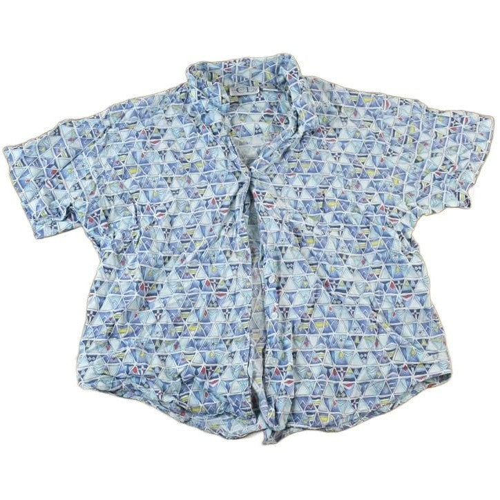 Vintage 1990s Crockett Lane Boating Button Up Western Style Shirt Women's S from propervintagecanada