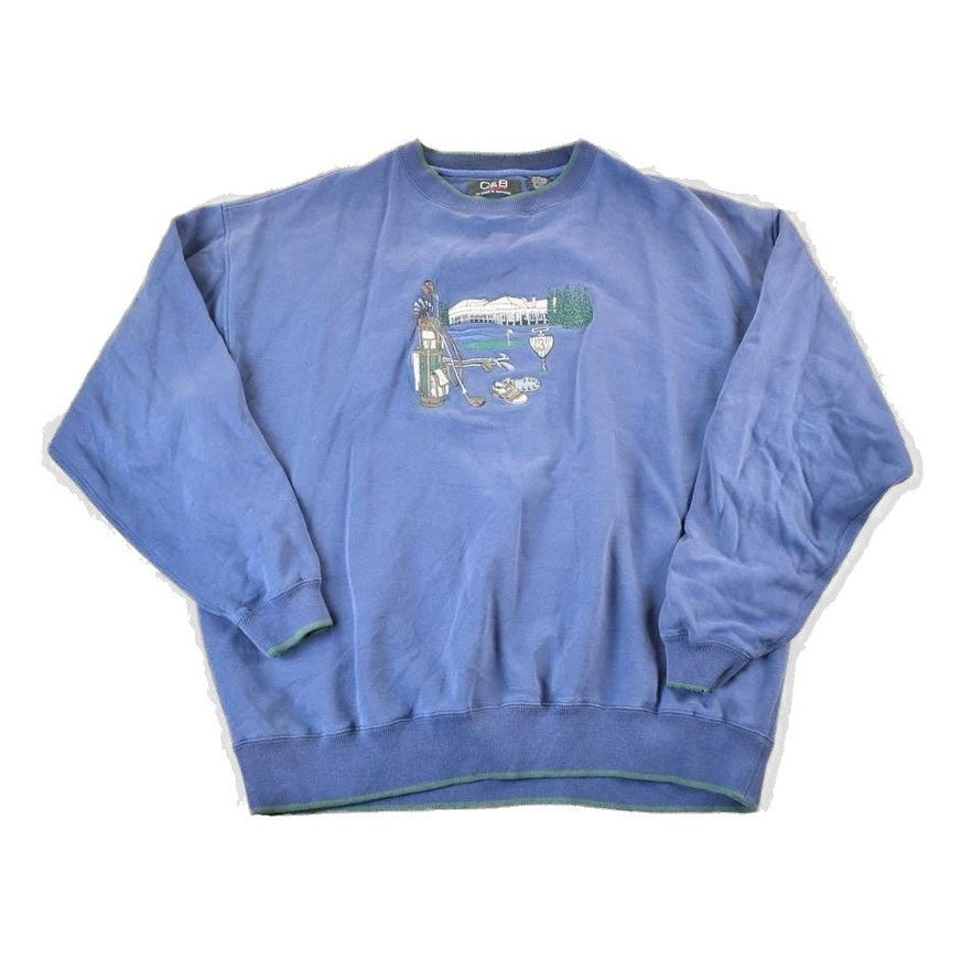 Vintage 1990s Croft And Barrow Golfing Crewneck Sweatshirt Mens L from propervintagecanada