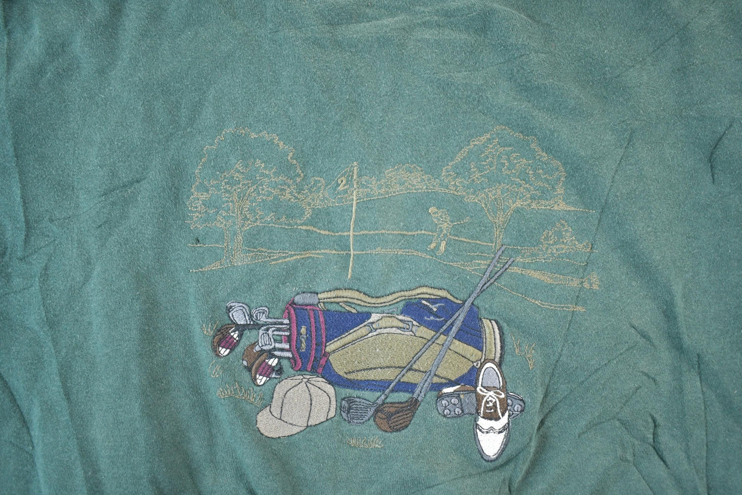 Vintage 1990s Croft And Barrow Sport Golfing Souvenir Crewneck Sweatshirt Men's XL from propervintagecanada