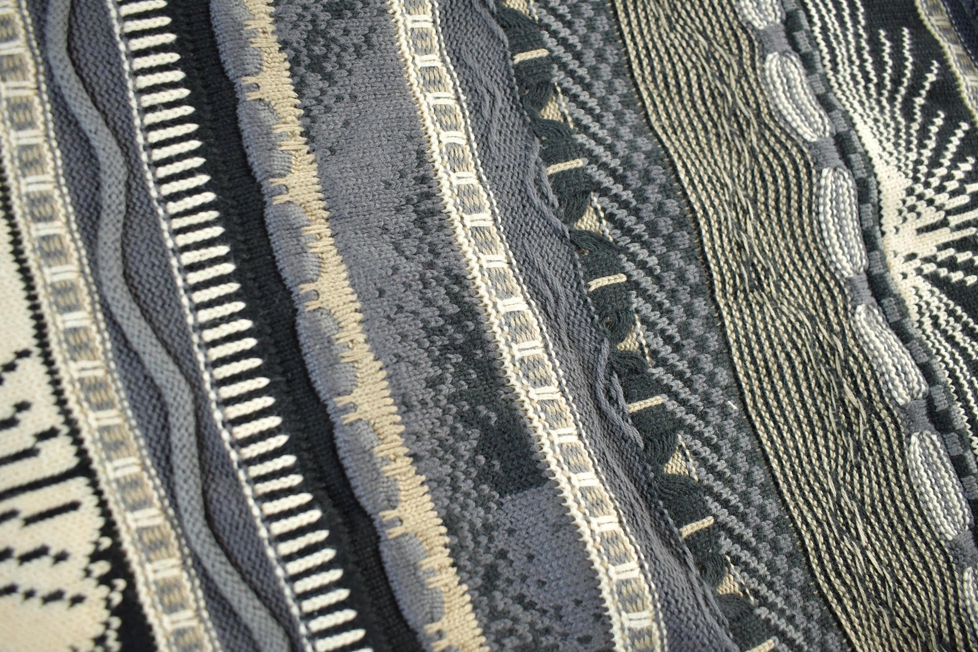 Vintage 1990s Croft & Barrow 3D Knit Sweater Men's Large from propervintagecanada