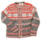 Vintage 1990s Croft & Barrow Abstract Clasp Knit Cardigan Sweater Women's M from propervintagecanada
