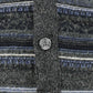 Vintage 1990s Croft & Barrow Abstract Knit Cardigan Sweater Vest Men's XL Tall from propervintagecanada