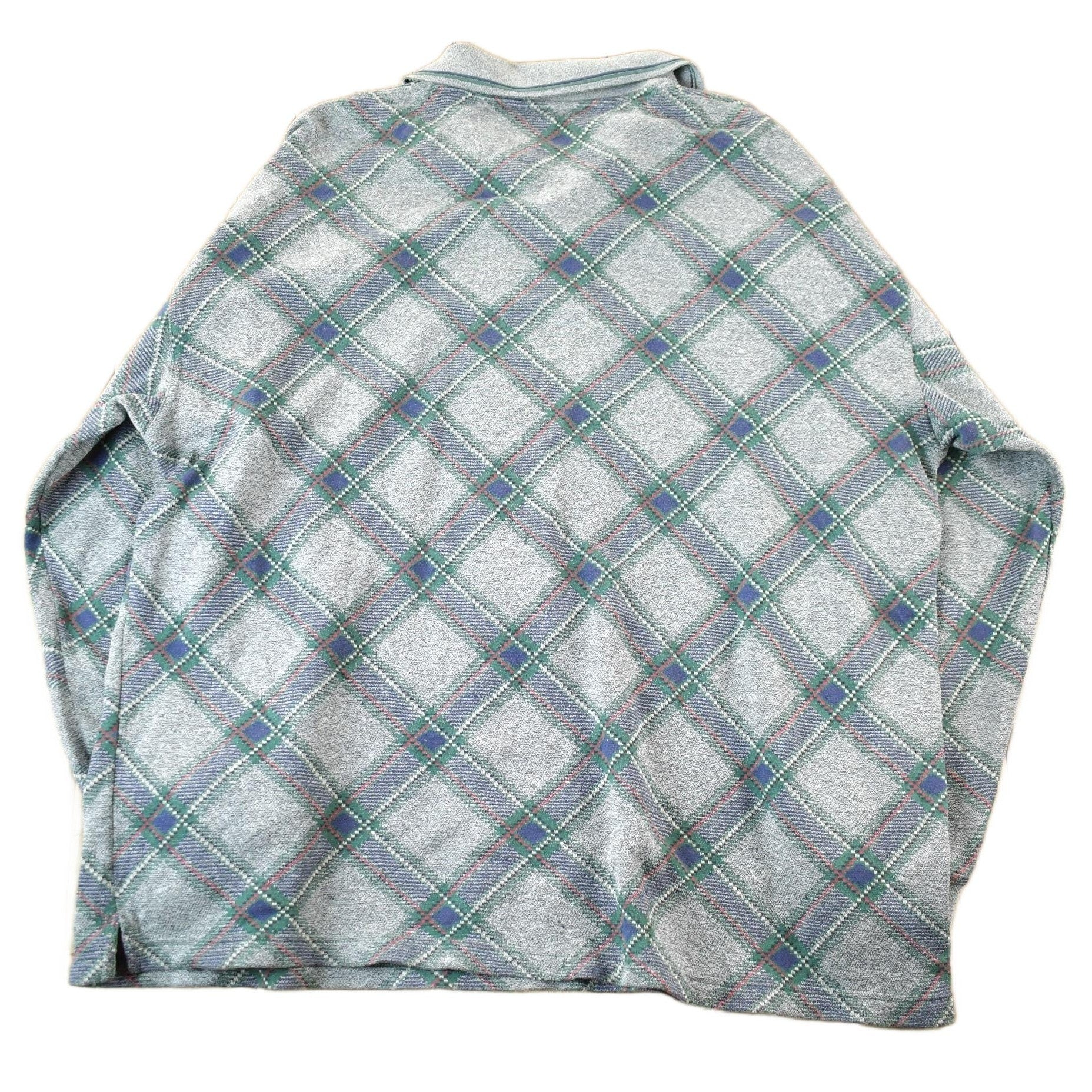 Vintage 1990s Croft & Barrow Argyle Collared Sweater Men's XL from propervintagecanada