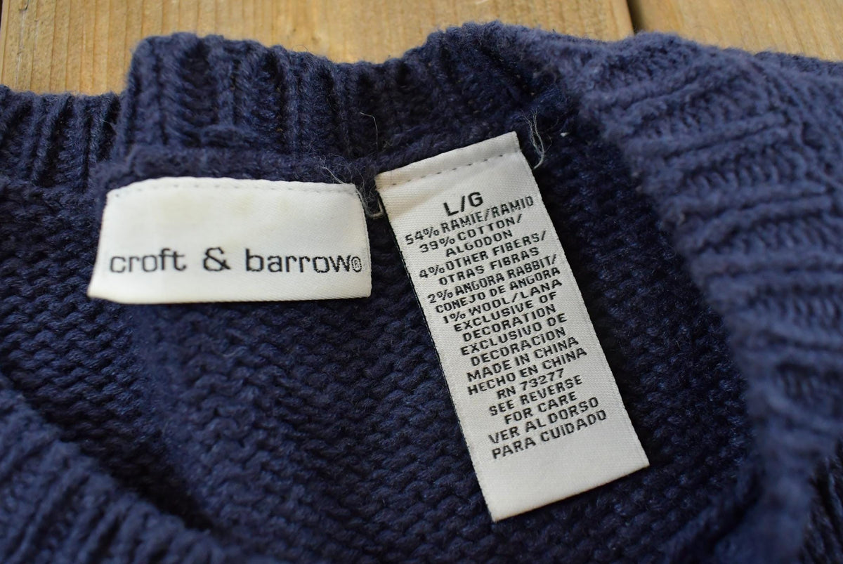 Vintage 1990s Croft & Barrow Christmas Snowman Zip Up Knit Sweatshirt Women's L / 90s Streetwear / Layering Holiday / Cozy from propervintagecanada