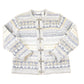 Vintage 1990s Croft & Barrow fair isle metal clasp Knit Cardigan Sweater Women's L from propervintagecanada