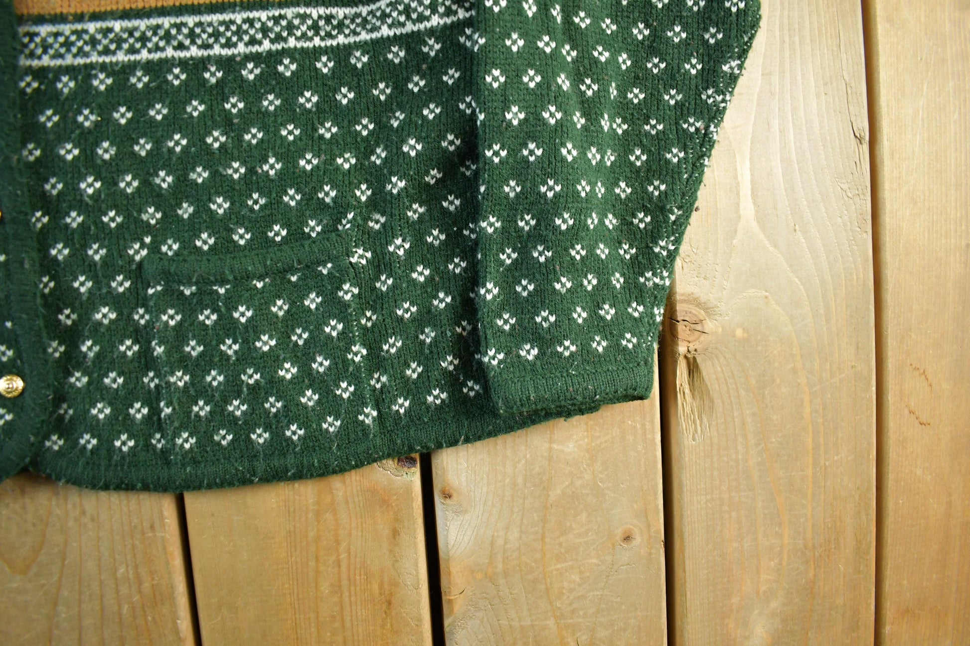 Vintage 1990s Croft & Barrow Knit Cardigan Sweater Women's XL from propervintagecanada