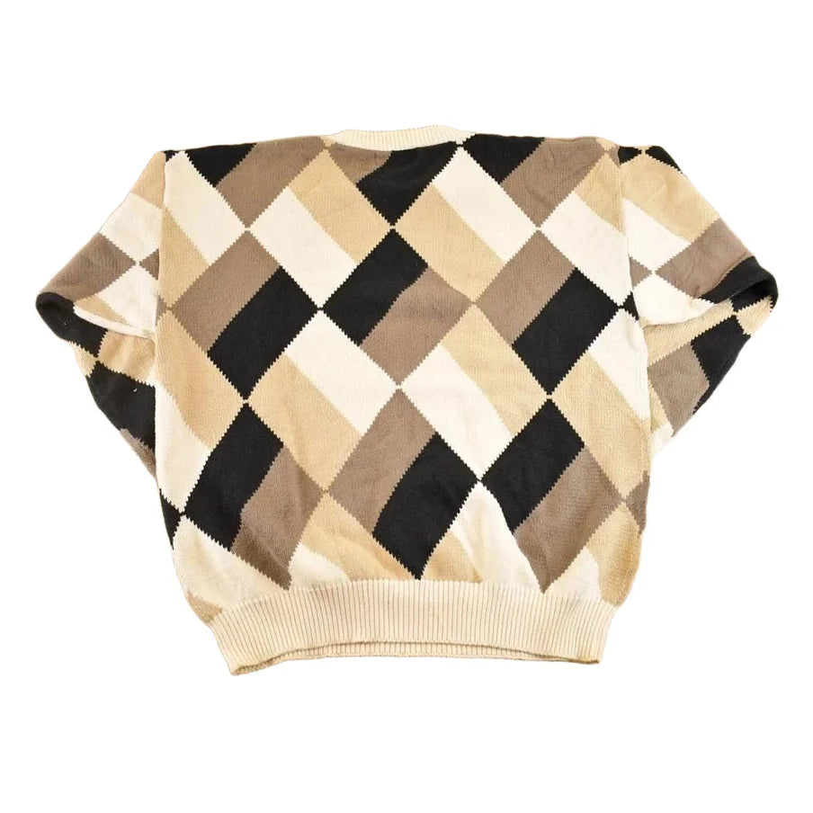 Vintage 1990s Croft & Barrow Knit Crewneck Sweater Men's L from propervintagecanada
