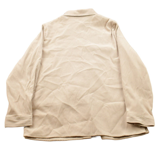 Vintage 1990s Croft & Barrow Stretch Blank Beige Button Up Shirt from propervintagecanada