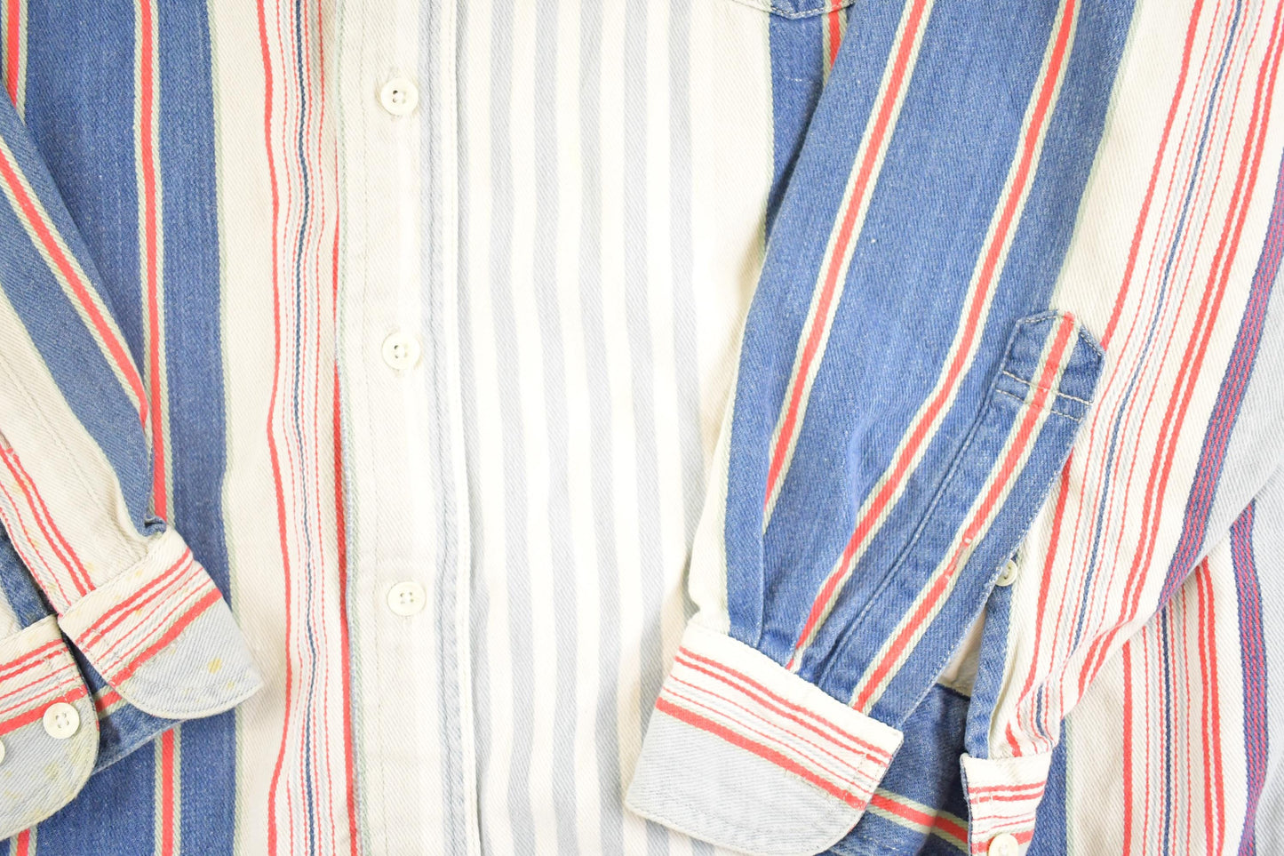 Vintage 1990s Croft & Barrow Striped Button Up Shirt Men's M from propervintagecanada