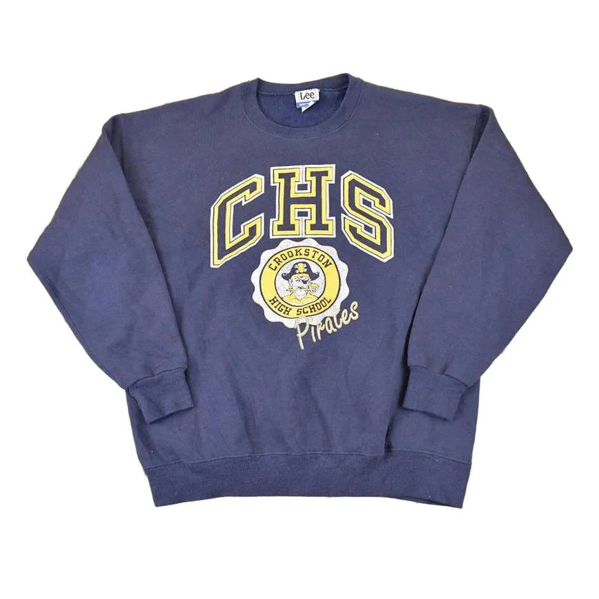 Vintage 1990s Crookston High School Crewneck Sweater Mens L from propervintagecanada