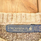 Vintage 1990s Crossings Abstract Wool Knit Crewneck Sweater Men's XL from propervintagecanada