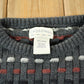 Vintage 1990s Crossings Knit Abstract Pattern Crewneck Sweater from propervintagecanada