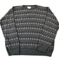 Vintage 1990s Crossings Knit Abstract Pattern Crewneck Sweater from propervintagecanada