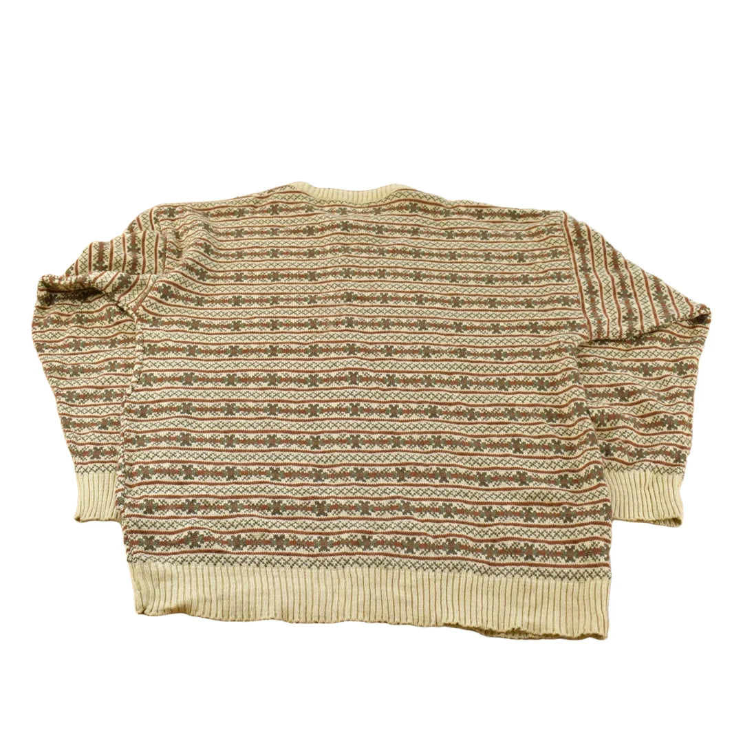 Vintage 1990s Crossings Knit Crewneck Sweater Mens L from propervintagecanada