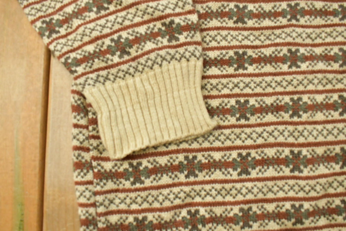 Vintage 1990s Crossings Knit Crewneck Sweater Mens L from propervintagecanada