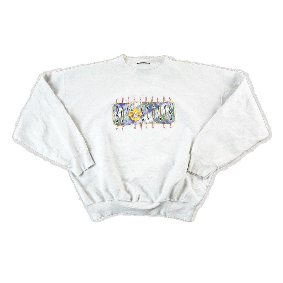 Vintage 1990s Crossroads Boy Scouts Crewneck Sweatshirt Mens S from propervintagecanada