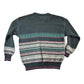 Vintage 1990s Crosswoods Knit Abstract Pattern Crewneck Sweater Mens Large from propervintagecanada