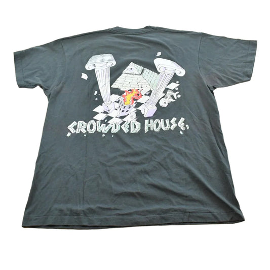Vintage 1990s Crowded House Graphic Band T-shirt Men's M from propervintagecanada