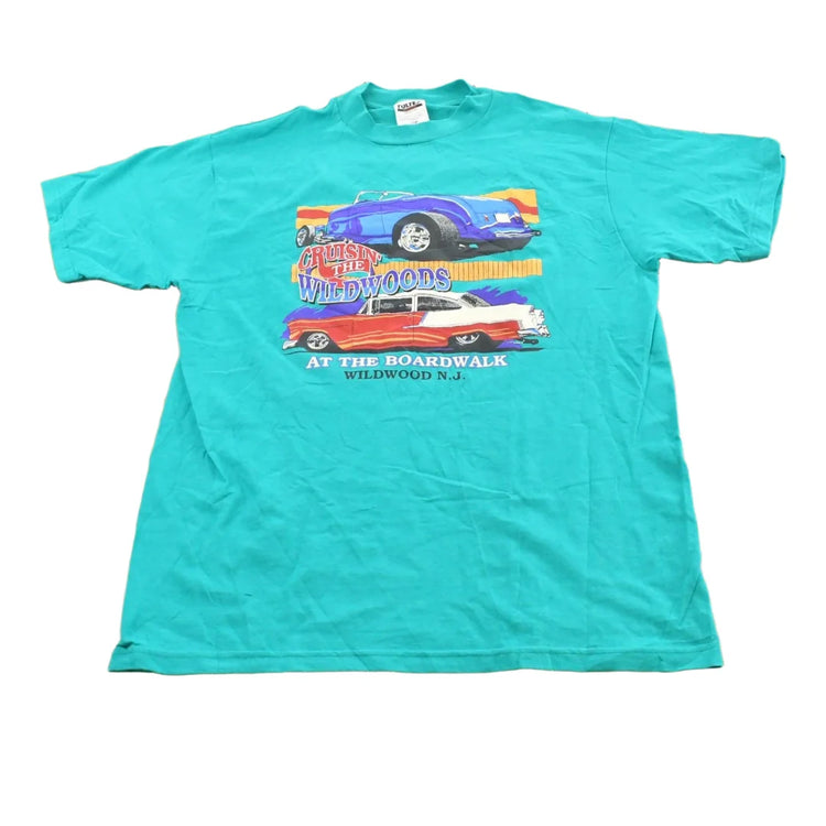 Vintage 1990s Cruisin' The Boardwalk Wildwood New Jersey Classic Car T-Shirt Men's L from propervintagecanada