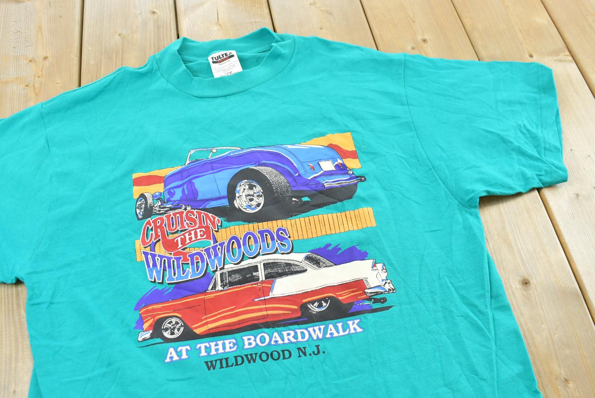 Vintage 1990s Cruisin' The Boardwalk Wildwood New Jersey Classic Car T-Shirt Men's L from propervintagecanada