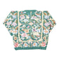 Vintage 1990s Crystal Kobe Chunky Floral All Over Print Knit Abstract Pattern Crewneck Sweater Women's L from propervintagecanada
