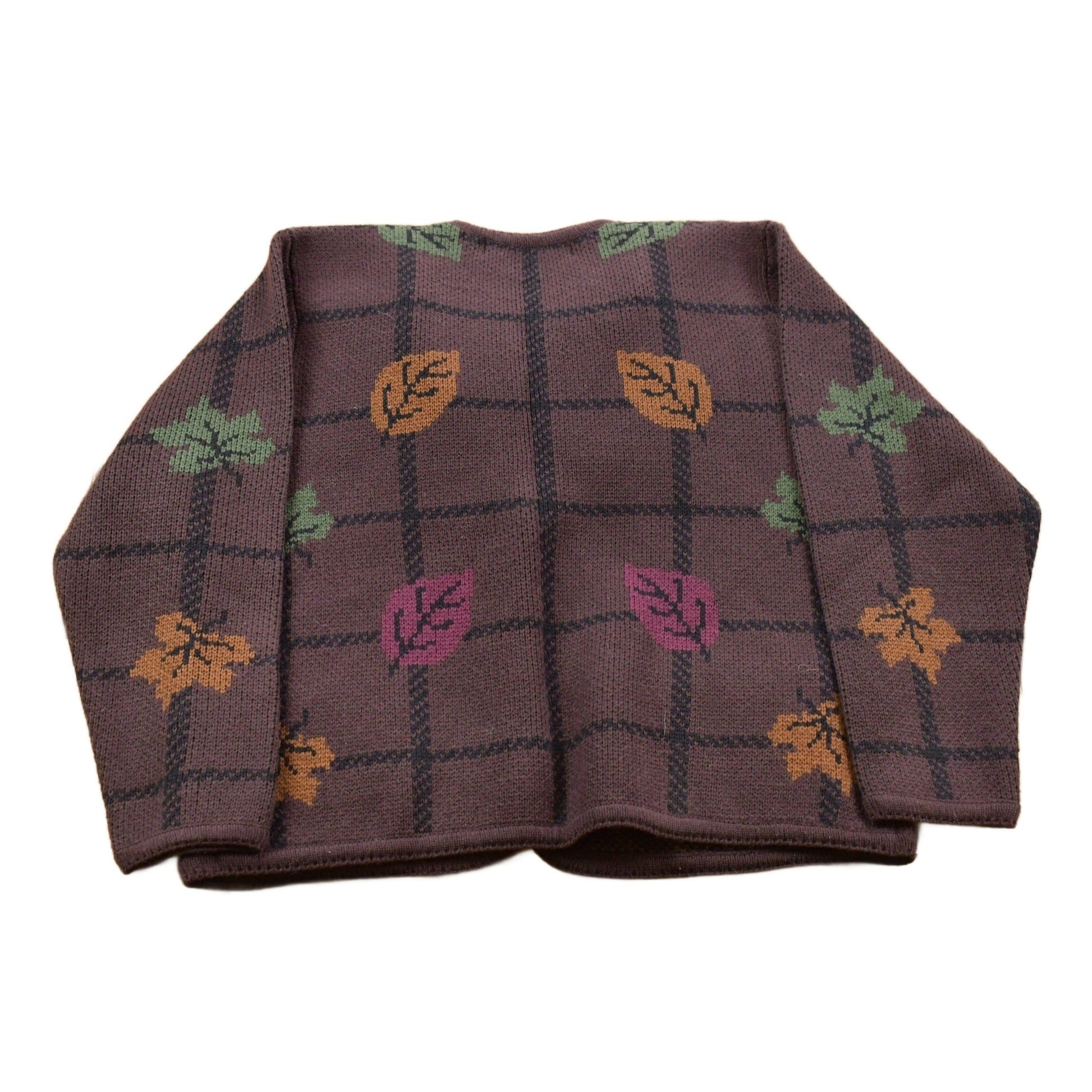 Vintage 1990s Crystal Kobe Fall Season Button Up Cardigan Sweater Men's Medium from propervintagecanada