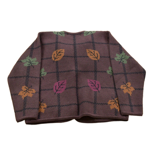 Vintage 1990s Crystal Kobe Fall Season Button Up Cardigan Sweater Men's Medium from propervintagecanada